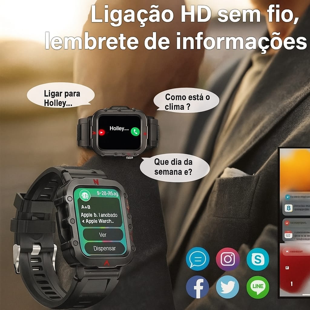 Smartwatch Militar LAXASFIT
