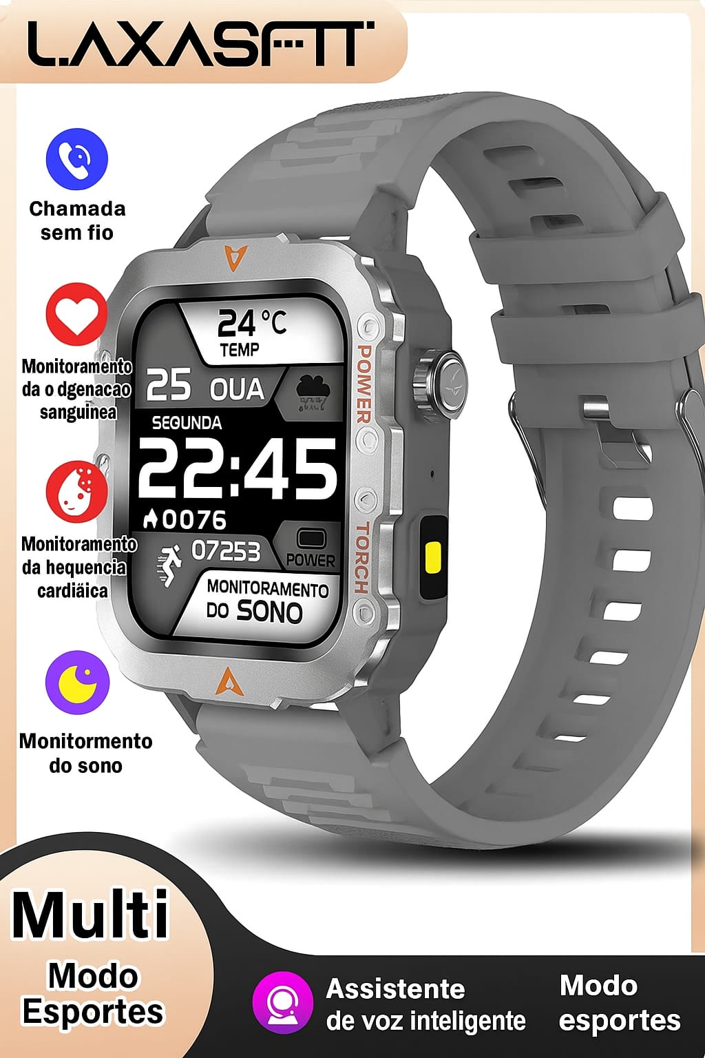 Smartwatch Militar LAXASFIT