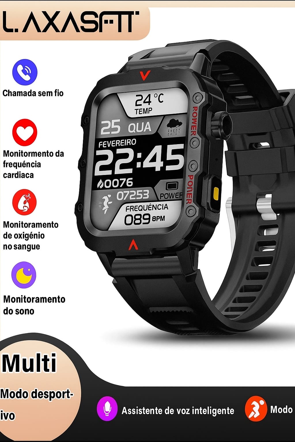 Smartwatch Militar LAXASFIT