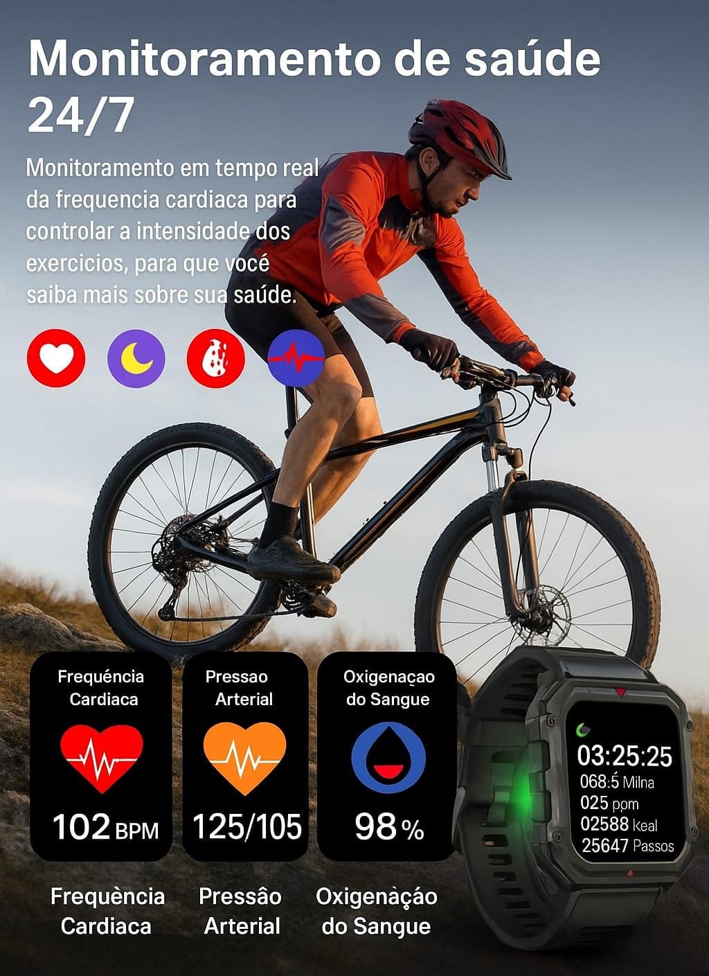 Smartwatch Militar LAXASFIT